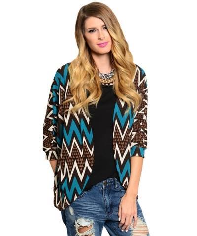 We love this chevron cardigan! Comfy and adds style to any outfit!  