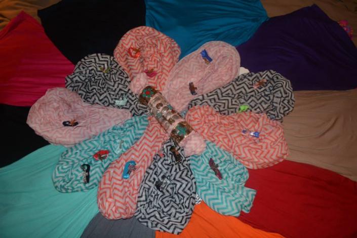 You need a chevron infinity scarf in every color! These are great for fall and spring!